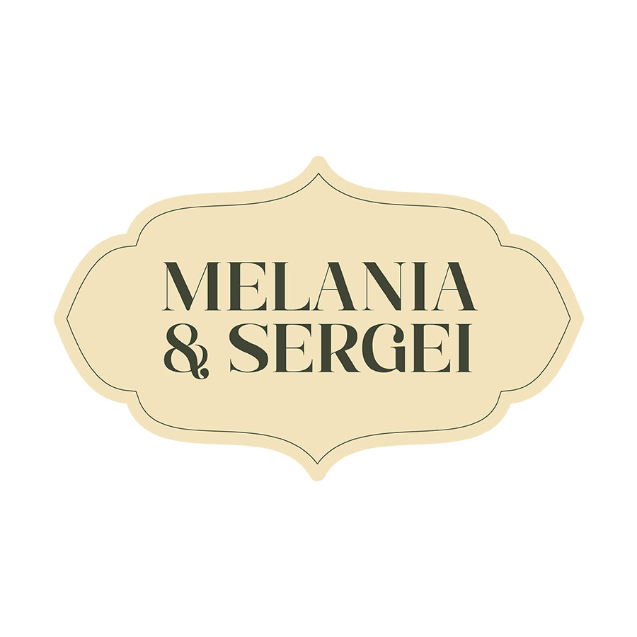 Personalized Wedding Signs | Fully Custom Print | Signature Shape 16
