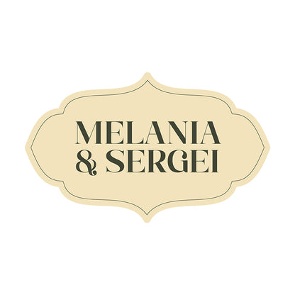 Personalized Wedding Signs | Fully Custom Print | Signature Shape 16