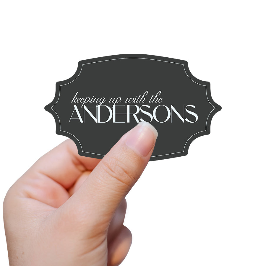 Glossy Favor Stickers  -  Shape 6