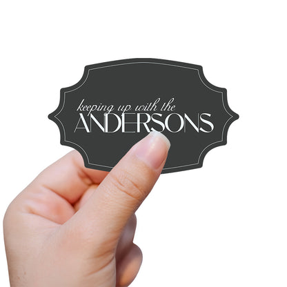 Glossy Favor Stickers  -  Shape 6
