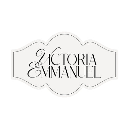 Glossy Favor Stickers  -  Shape 8