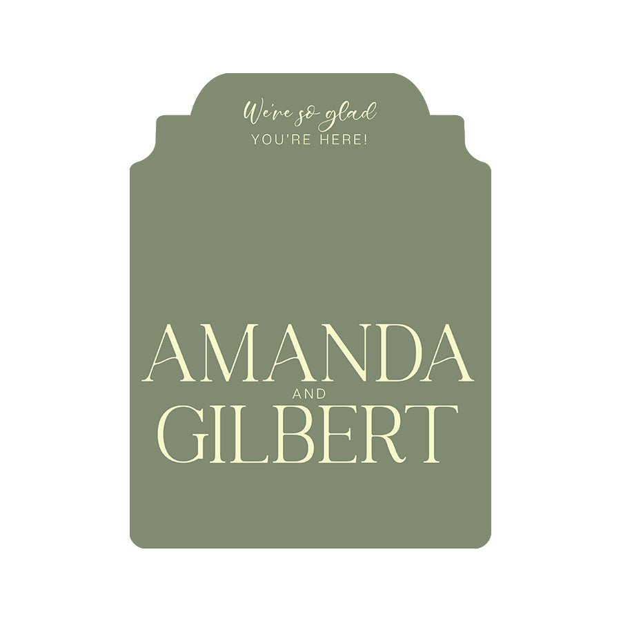 Glossy Favor Stickers  -  Shape 83