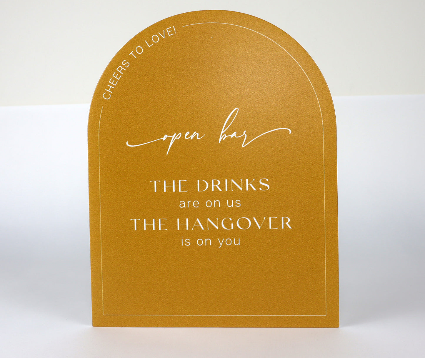 Cut-to-Shape Tabletop Signs (10 Size Options) - Design Your Own