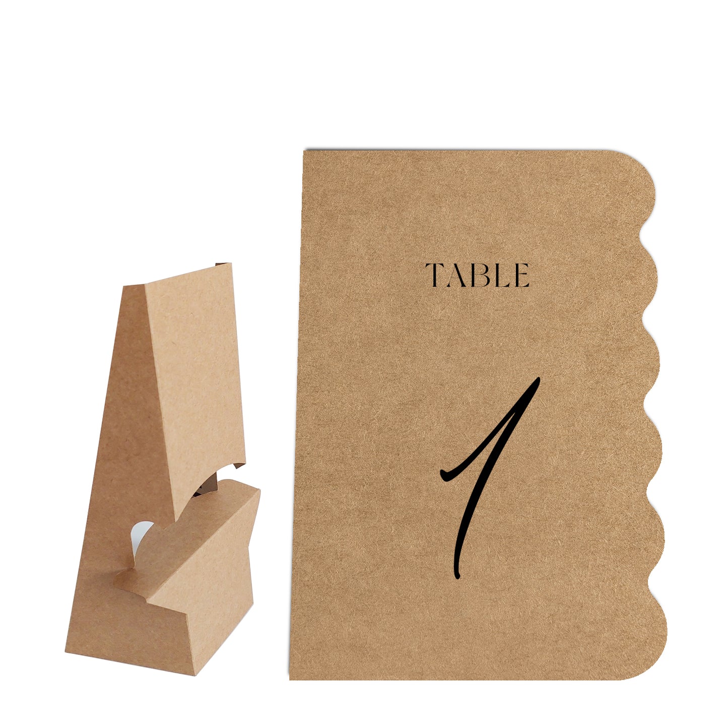 Table Signage with Stick-on Easel Template - Shape 11
