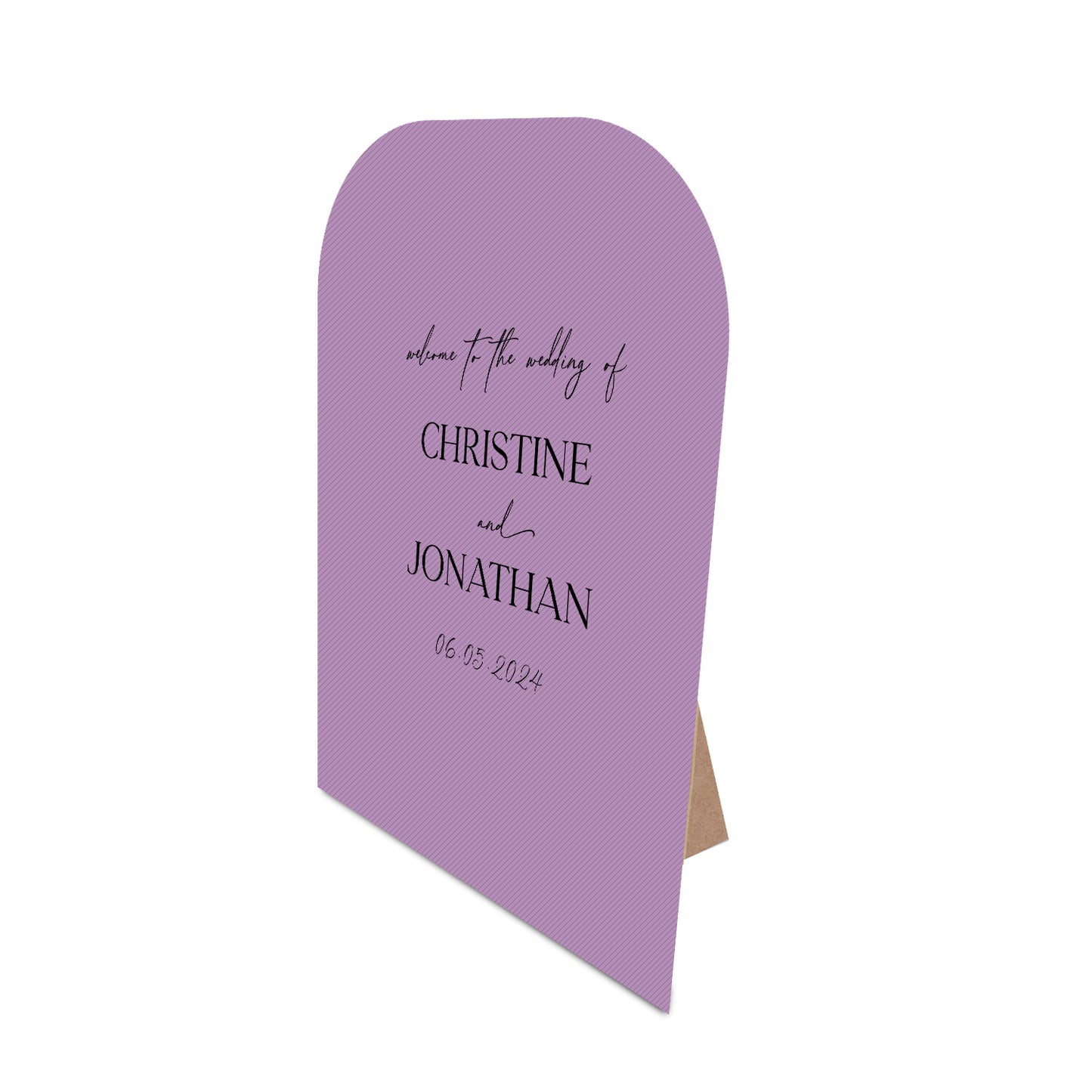 Table Signage with Stick-on Easel Template - Shape 12