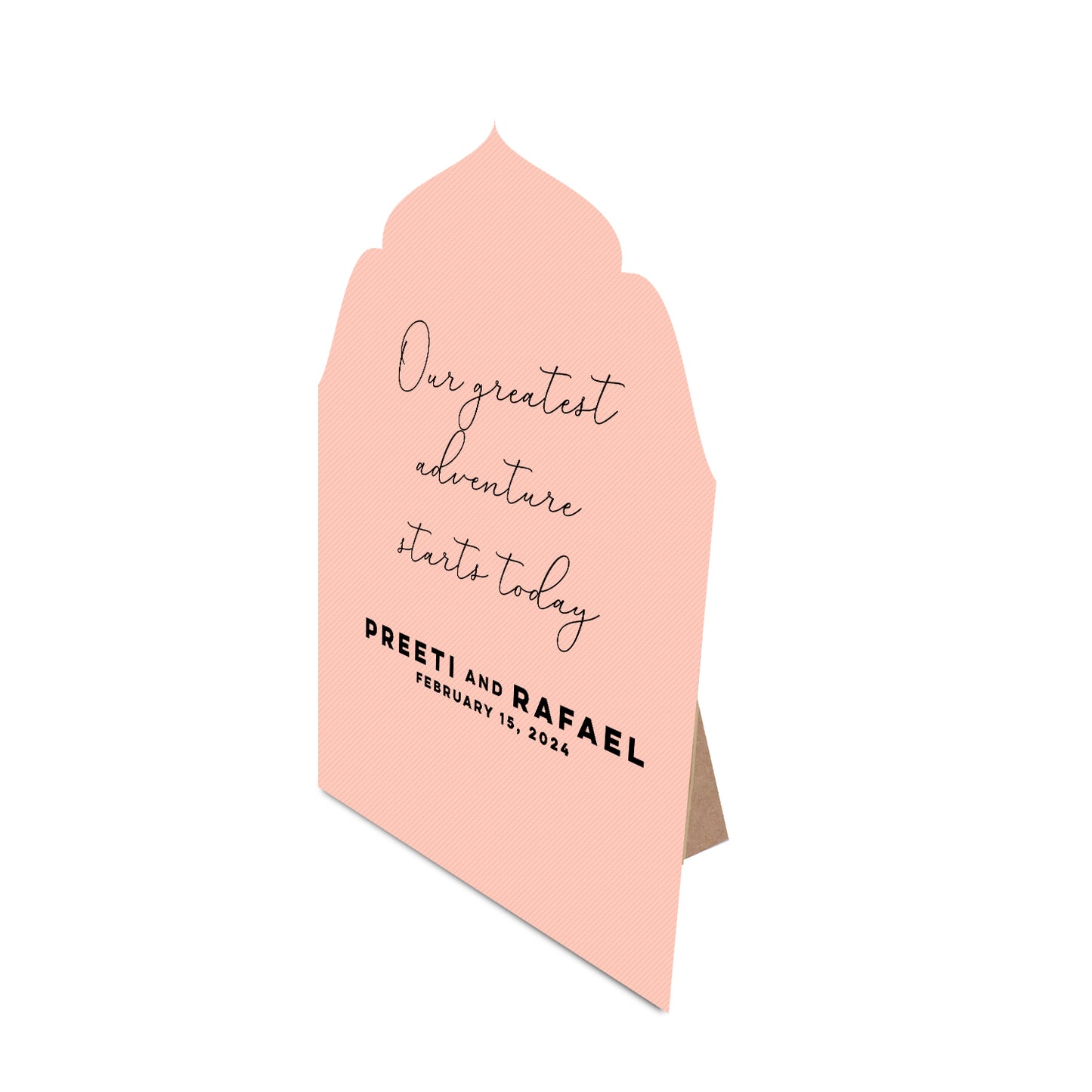 Table Signage with Stick-on Easel Template - Shape 16