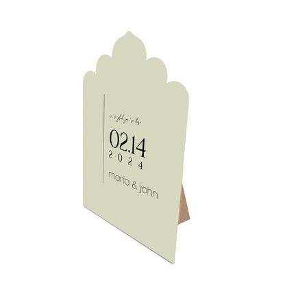 Table Signage with Stick-on Easel Template - Shape 17