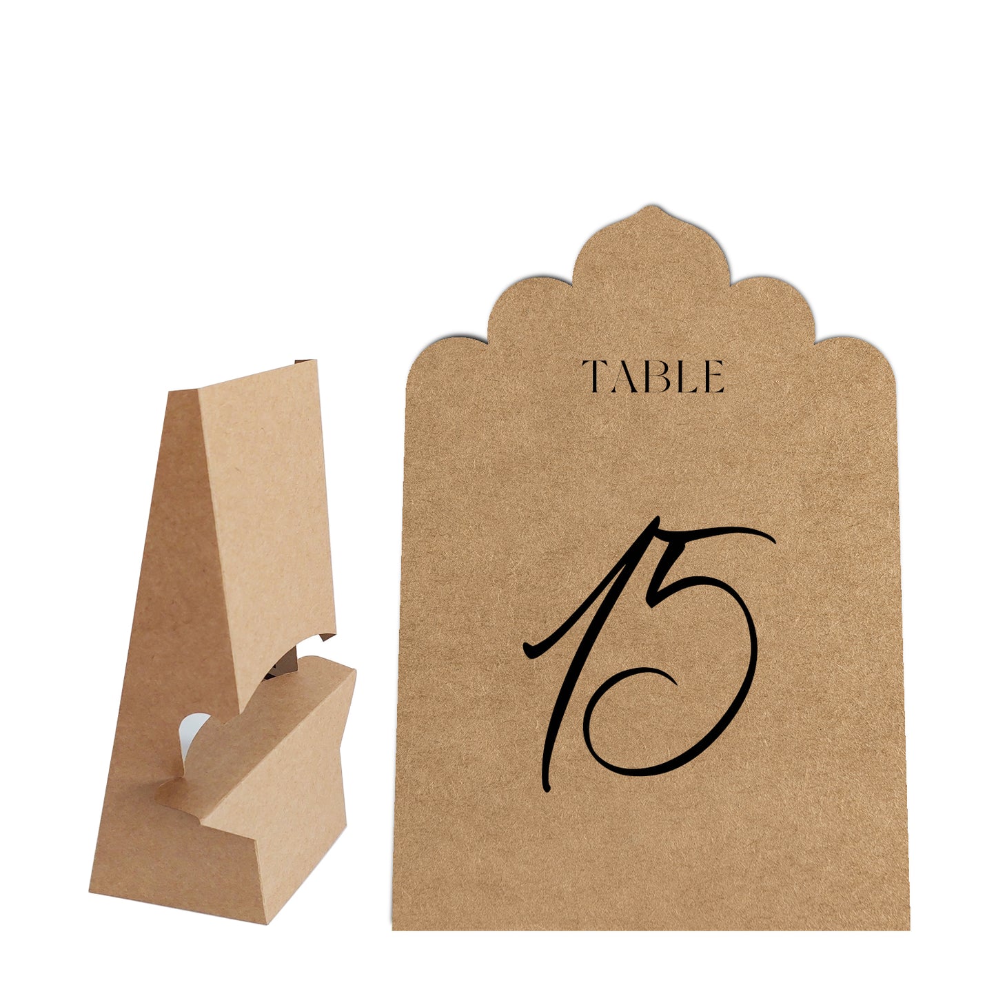 Table Signage with Stick-on Easel Template - Shape 17