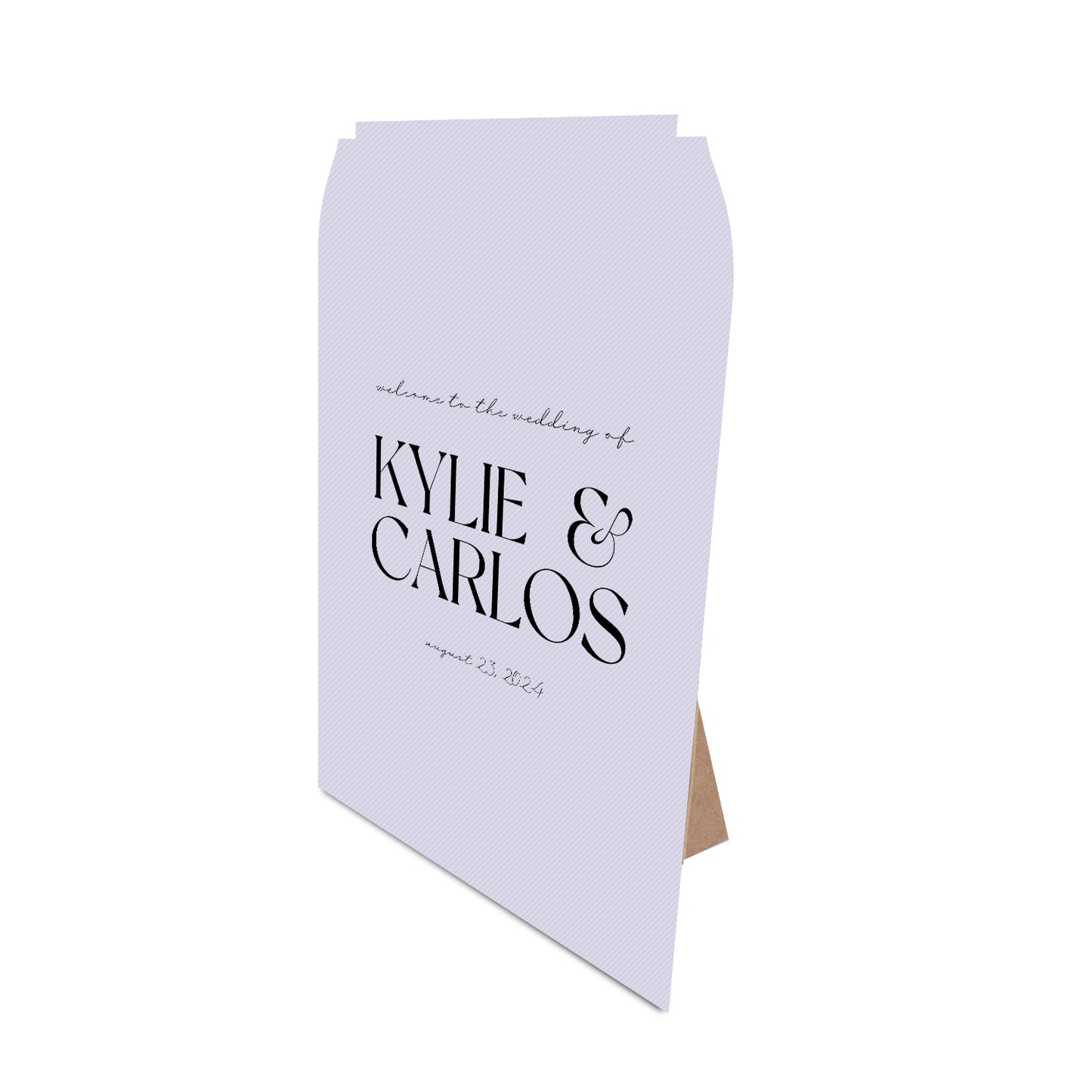 Table Signage with Stick-on Easel Template - Shape 18