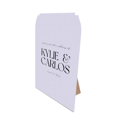 Table Signage with Stick-on Easel Template - Shape 18