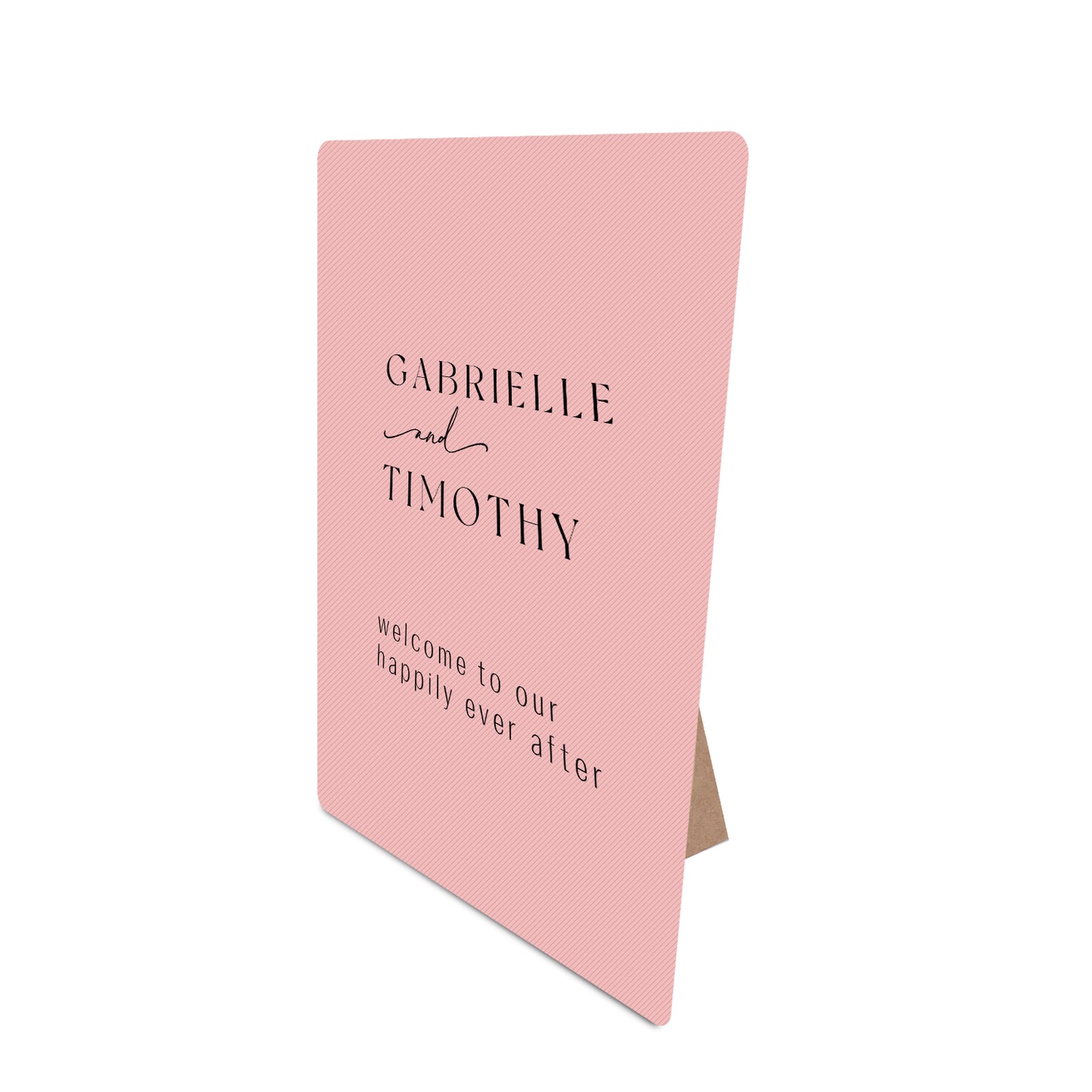 Table Signage with Stick-on Easel Template - Shape 1