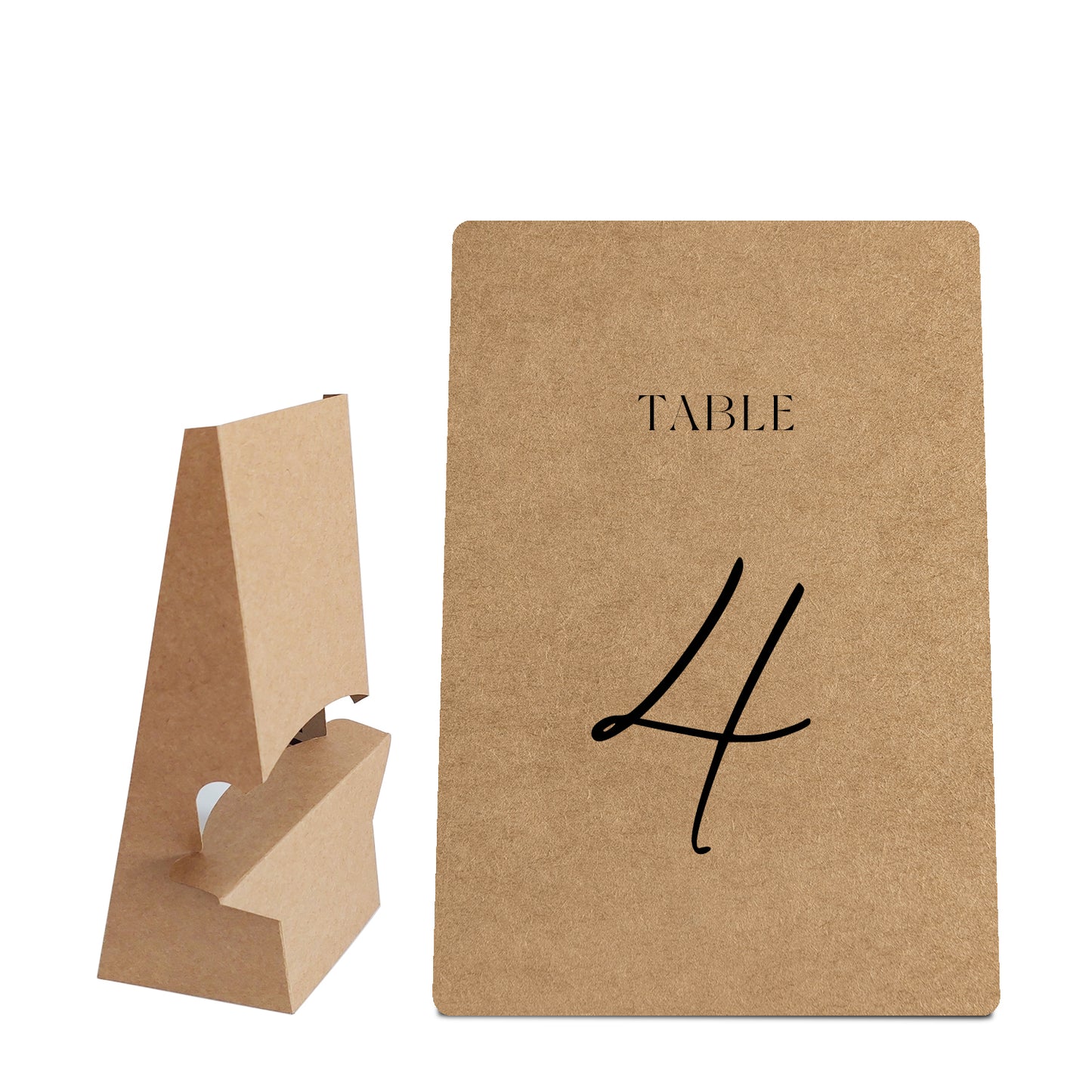 Table Signage with Stick-on Easel Template - Shape 1