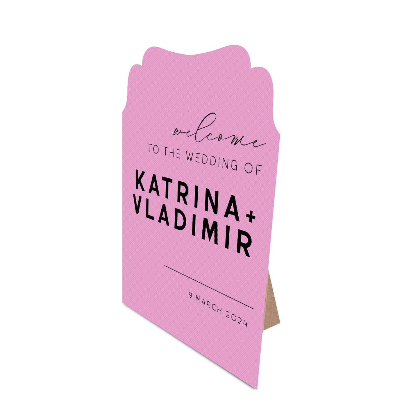 Table Signage with Stick-on Easel Template - Shape 20