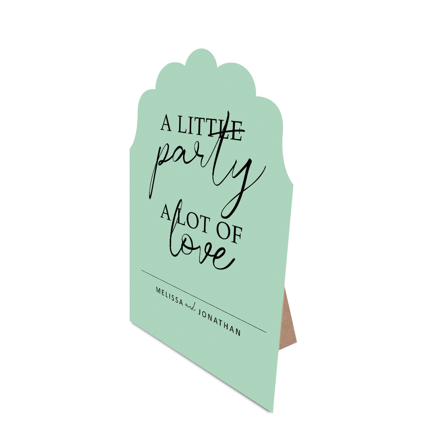 Table Signage with Stick-on Easel Template - Shape 21