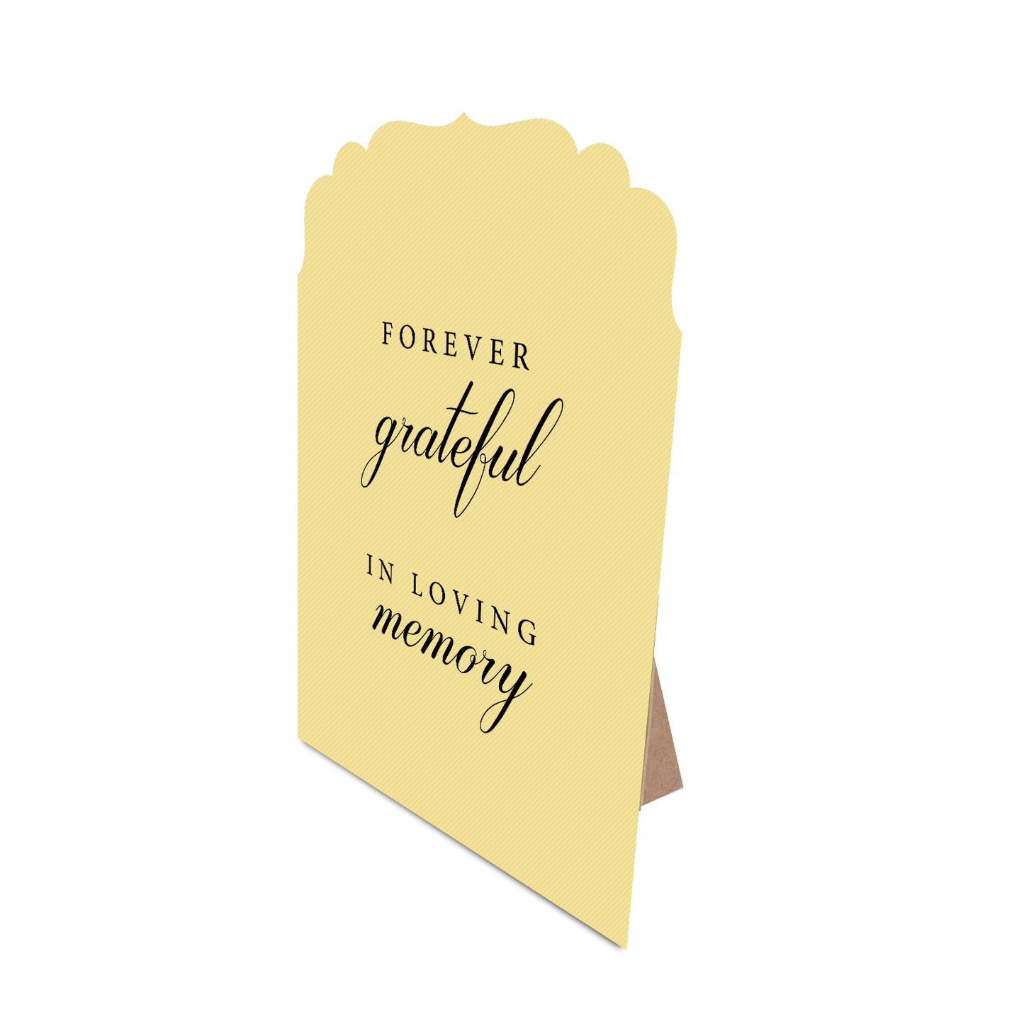 Table Signage with Stick-on Easel Template - Shape 23
