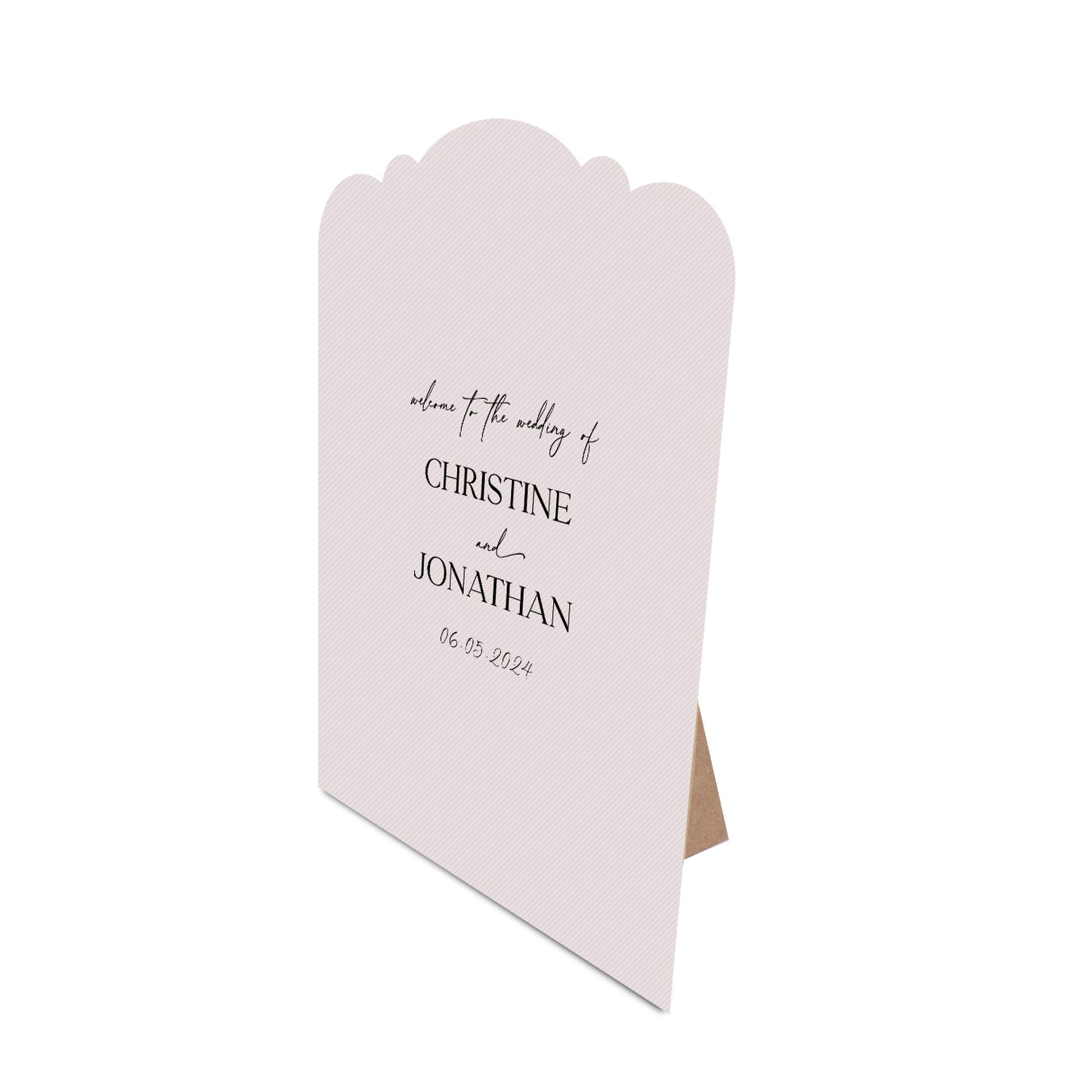 Table Signage with Stick-on Easel Template - Shape 24