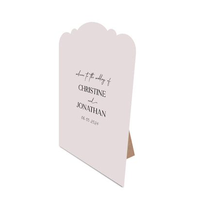 Table Signage with Stick-on Easel Template - Shape 24