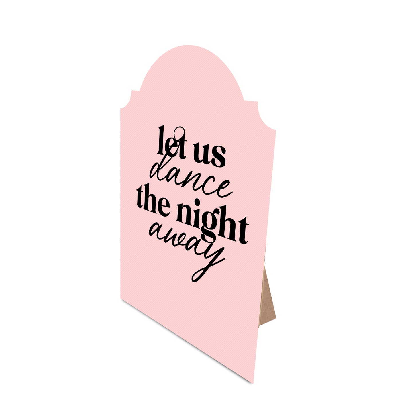 Table Signage with Stick-on Easel Template - Shape 25