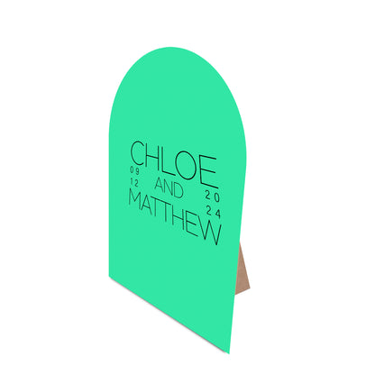 Table Signage with Stick-on Easel Template - Shape 2