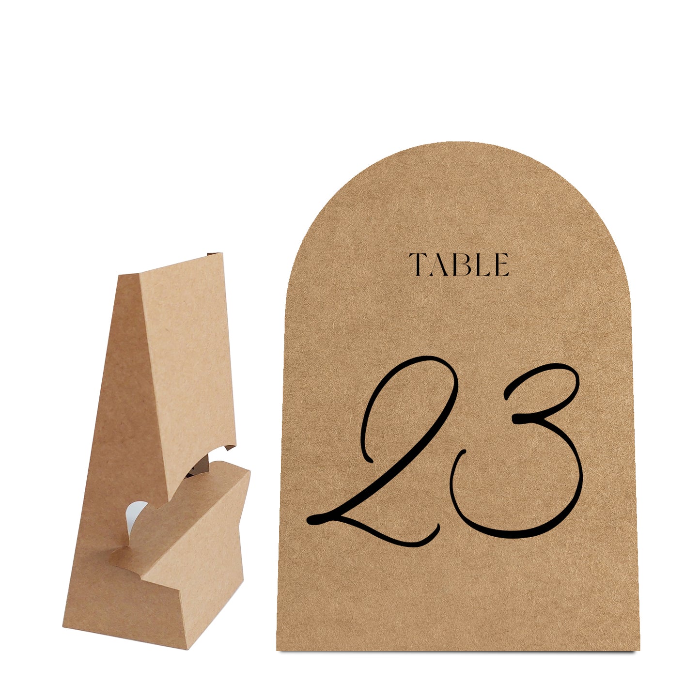 Table Signage with Stick-on Easel Template - Shape 2