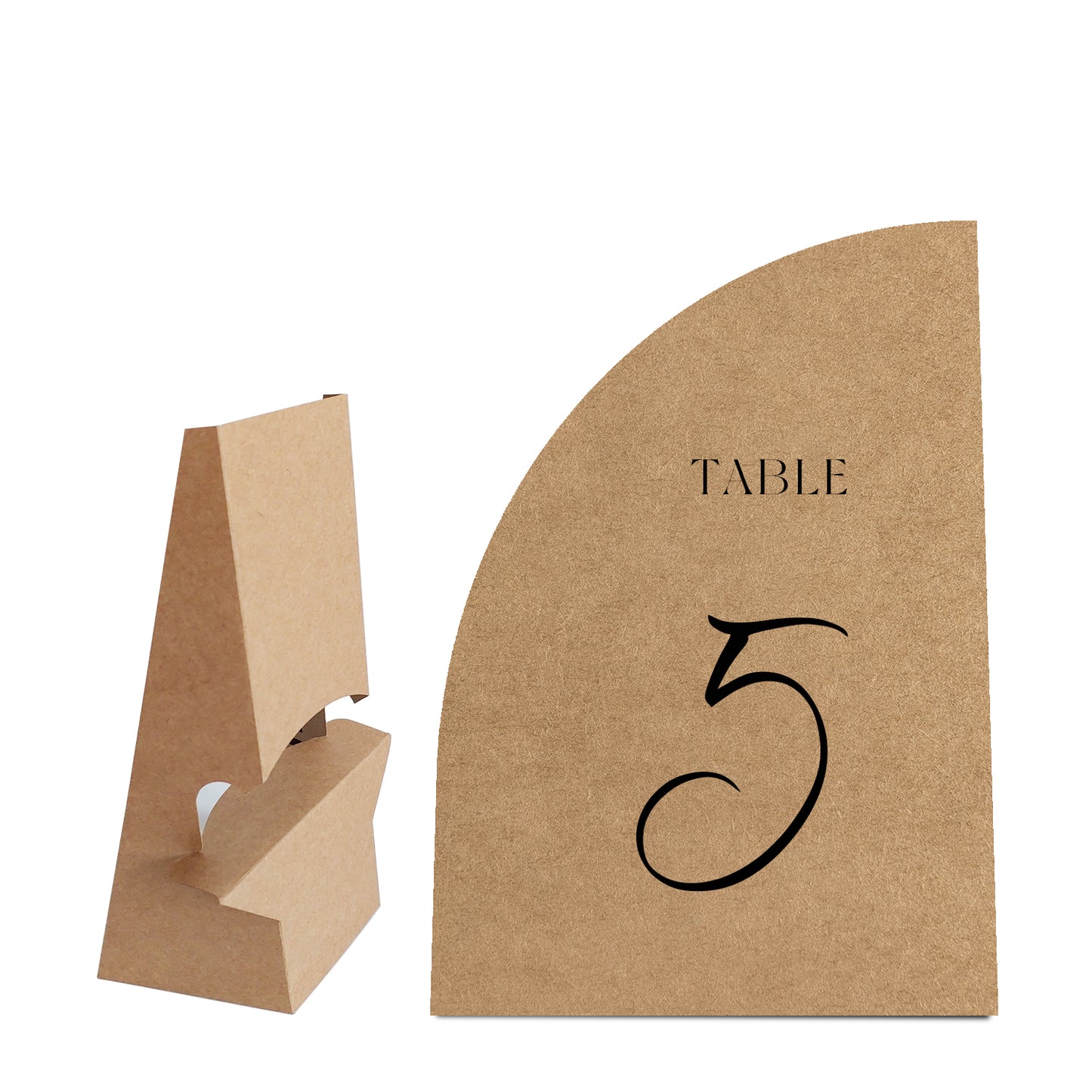 Table Signage with Stick-on Easel Template - Shape 3