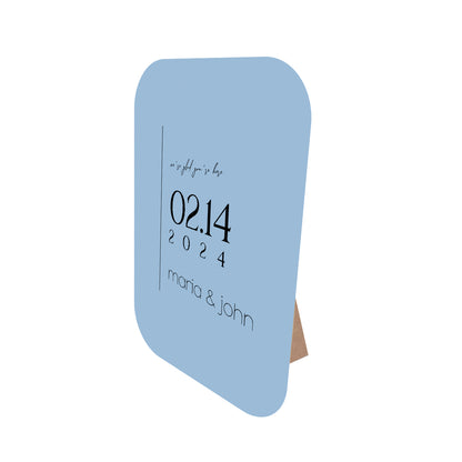 Table Signage with Stick-on Easel Template - Shape 7