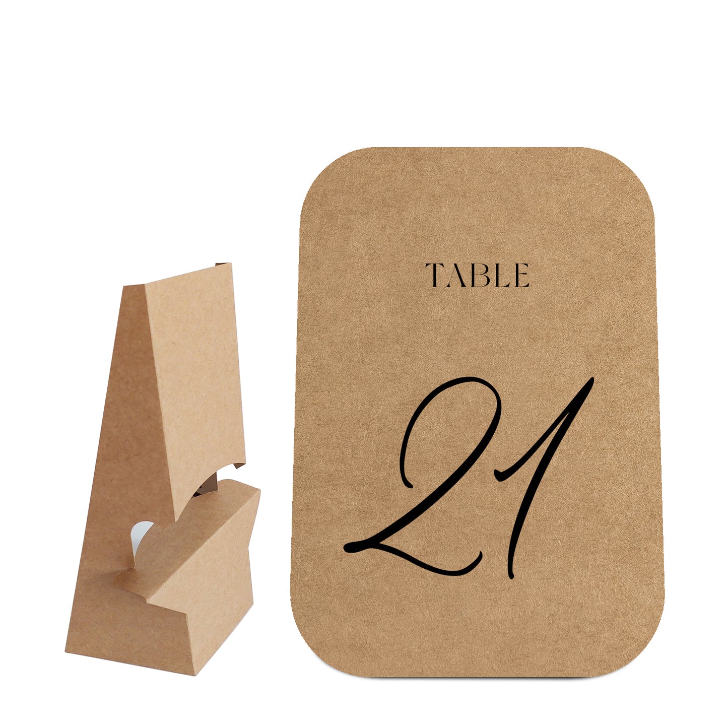 Table Signage with Stick-on Easel Template - Shape 7