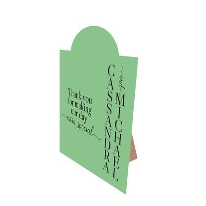 Table Signage with Stick-on Easel Template - Shape 8