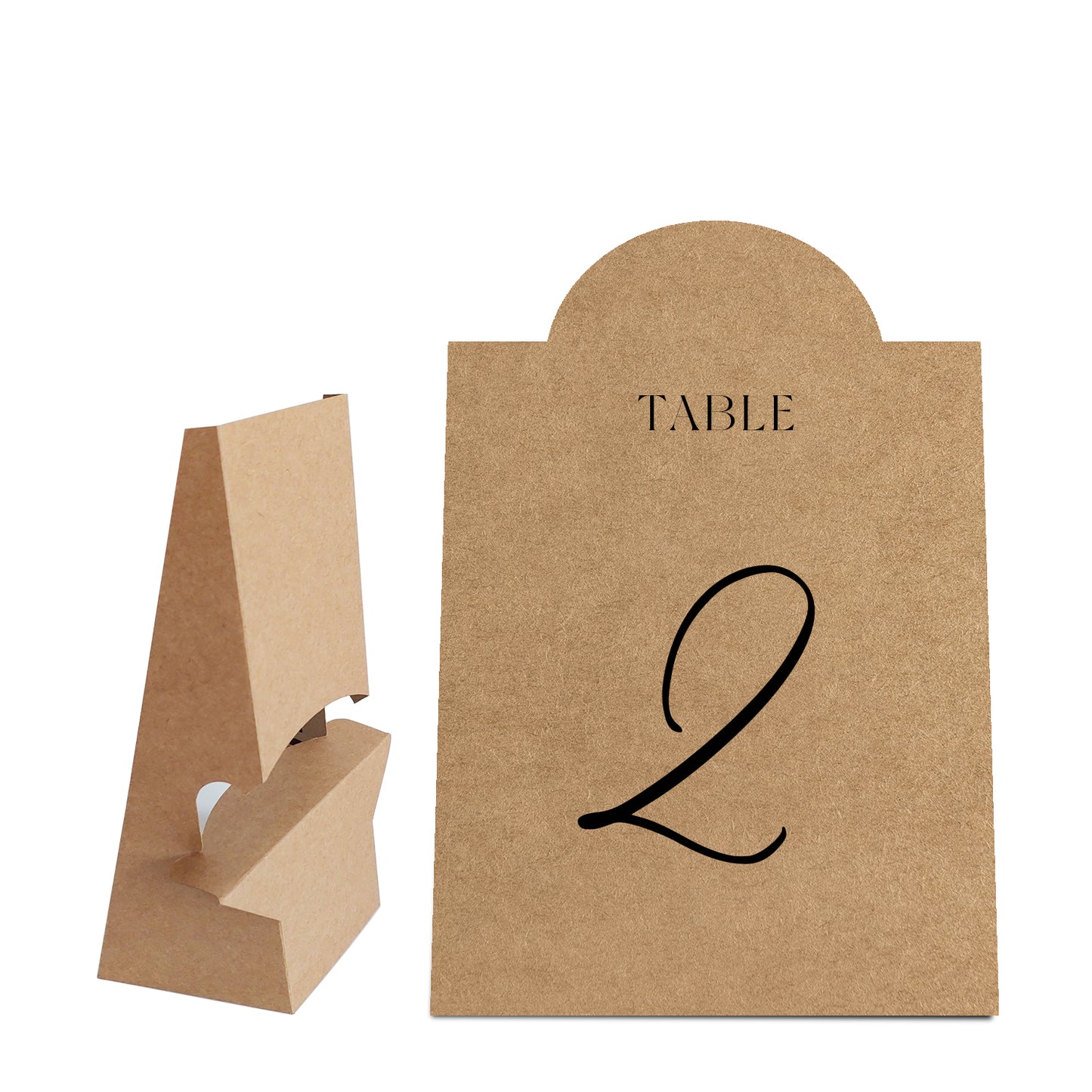 Table Signage with Stick-on Easel Template - Shape 8