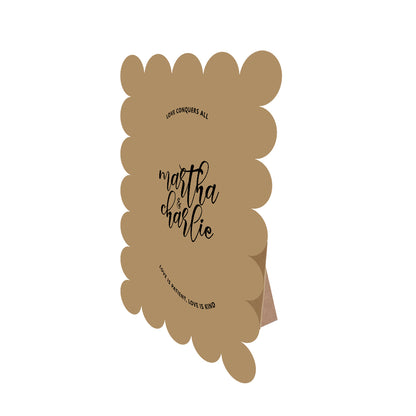 Table Signage with Stick-on Easel Template - Shape 9
