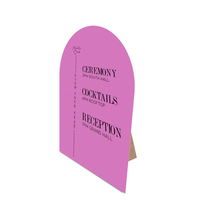 Table Signage with Stick-on Easel Template - Shape 5