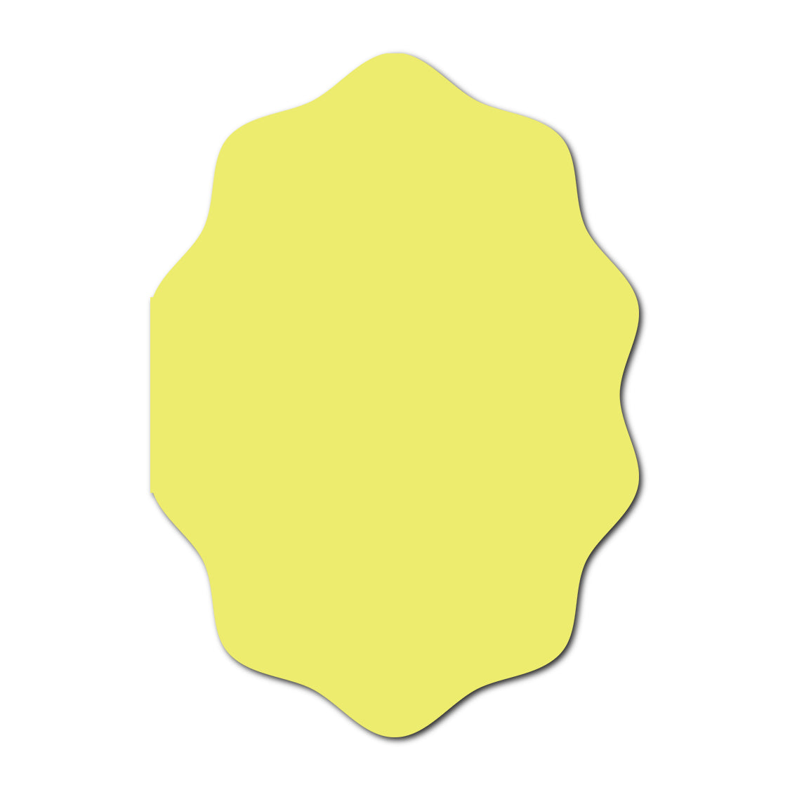 Two-Fold Shaped Wedding Card SVG Template | Folded Wedding Program & Invitation Cut File - Shape 5