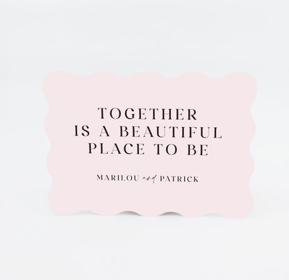 Personalized Wedding Cards | Fully Custom Print | Signature Wave Shape