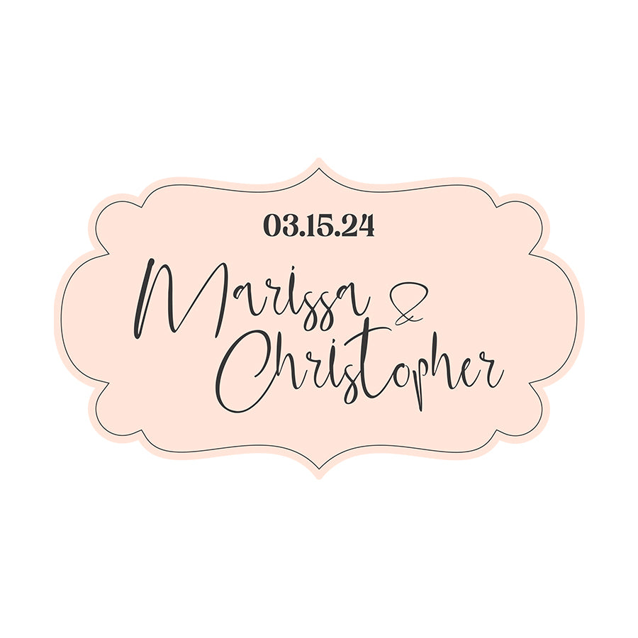 Personalized Wedding Signs | Fully Custom Print | Signature Shape 1