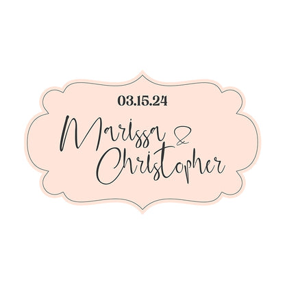 Personalized Wedding Signs | Fully Custom Print | Signature Shape 1