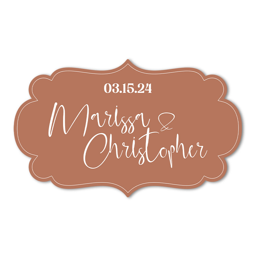 Personalized Wedding Signs | Fully Custom Print | Signature Shape 1