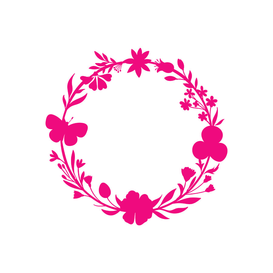 Wreath Design SVG PNG Template - Design 1