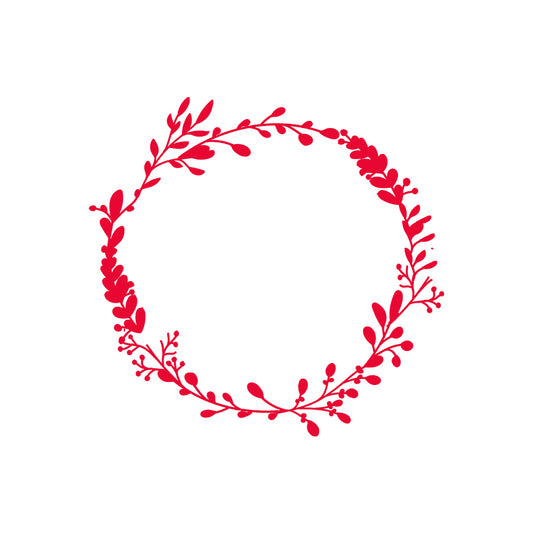 Wreath Design SVG PNG Template - Design 2