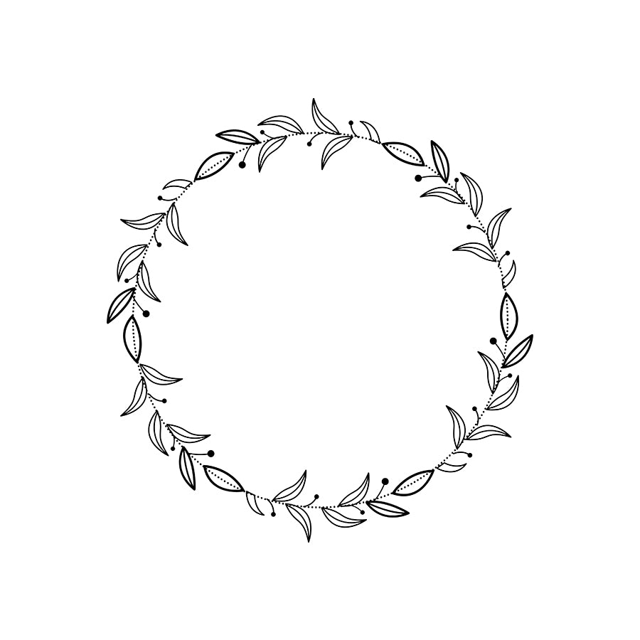 Wreath Design SVG PNG Template - Design 5