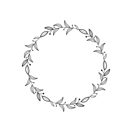 Wreath Design SVG PNG Template - Design 5