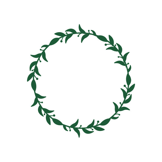 Wreath Design SVG PNG Template - Design 6
