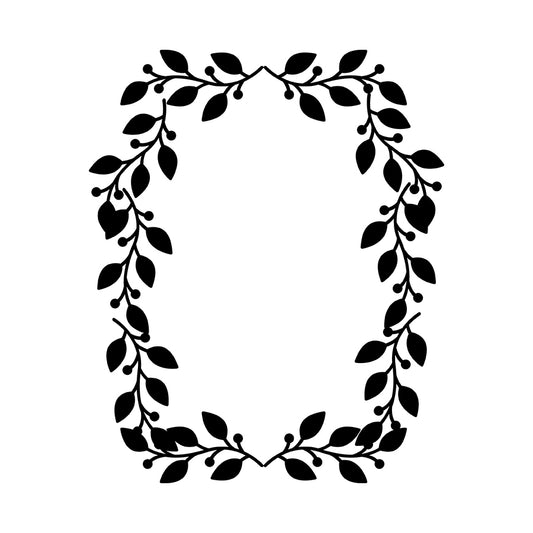Wreath Design SVG PNG Template - Design 16