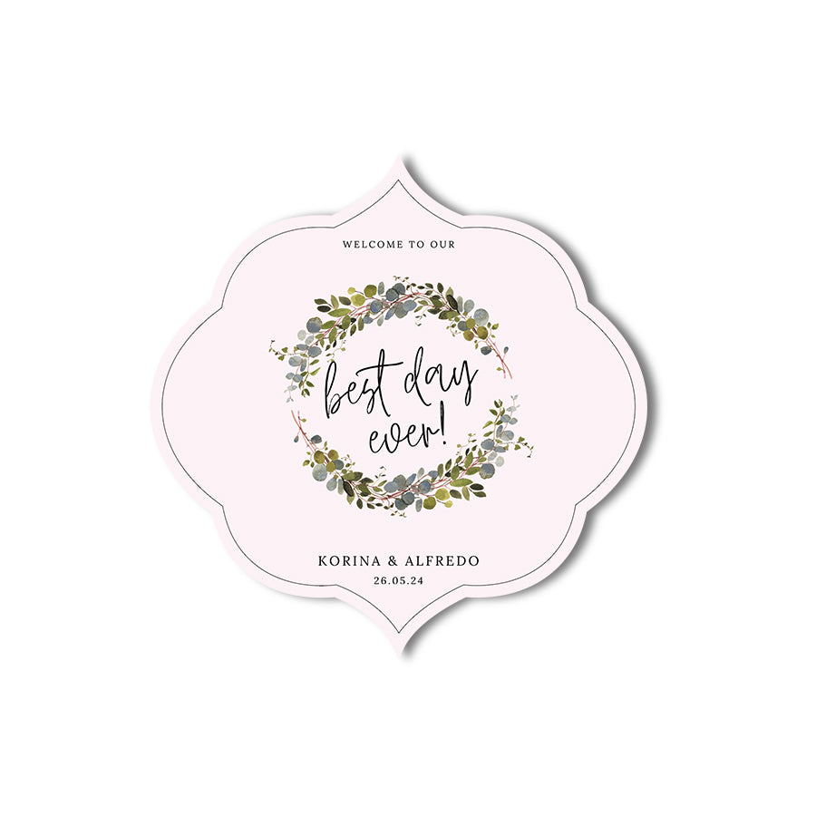 Signature Shape Custom Wedding Signage - Shape 36