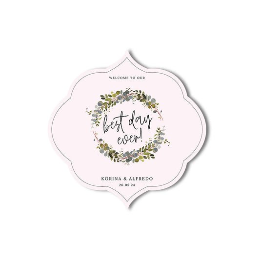 Signature Shape Custom Wedding Signage - Shape 36