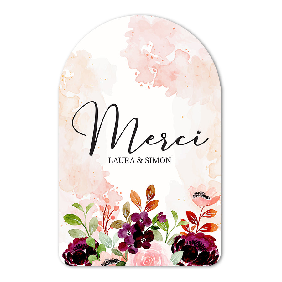 Personalized Wedding Signs | Fully Custom Print | Signature Geometric Shape