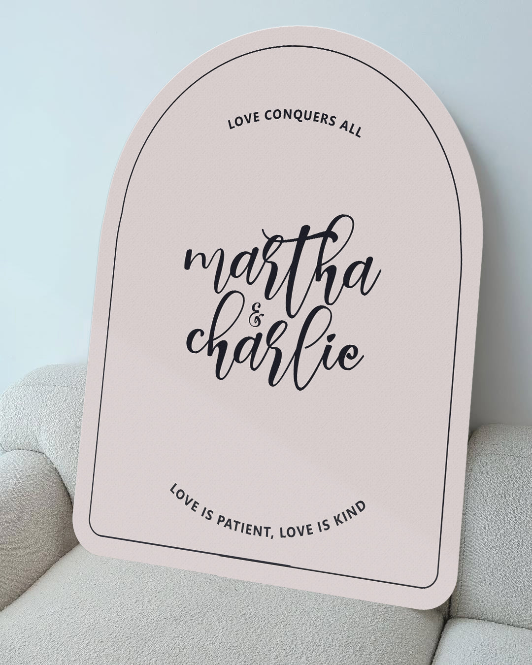 Personalized Wedding Signs | Fully Custom Print | Signature Geometric Shape