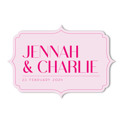 Signature Shape Custom Wedding Signage - Shape 38