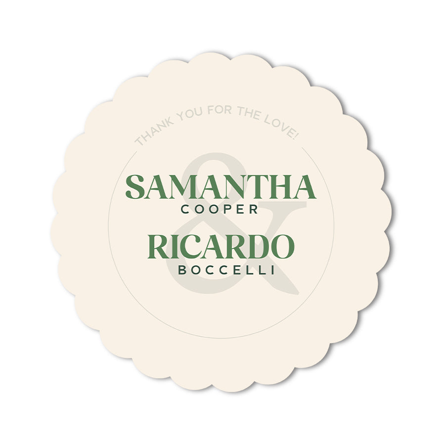 Signature Shape Custom Wedding Signage - Shape 80