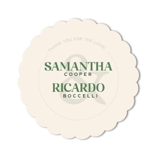 Signature Shape Custom Wedding Signage - Shape 80