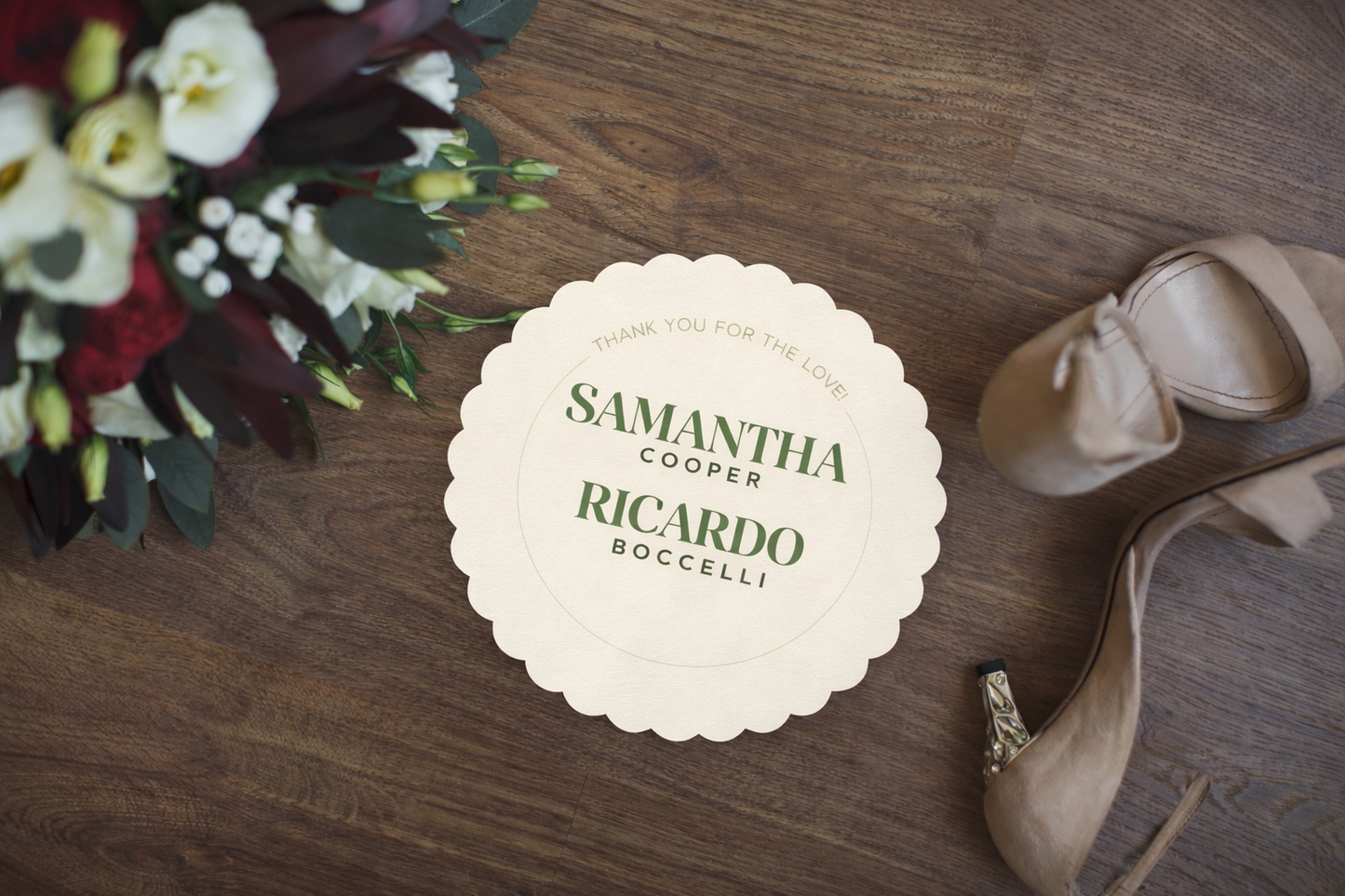 Signature Shape Custom Wedding Signage - Shape 80